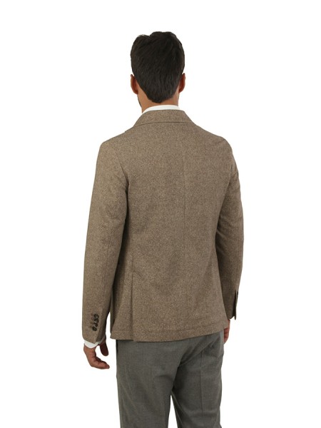 Giacca Circolo in Herringbone Moro